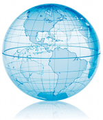transparent globe