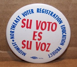 su voto button in the Presidential Elections
