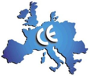 CE Mark Translation - EU Map With CE Mark On Top